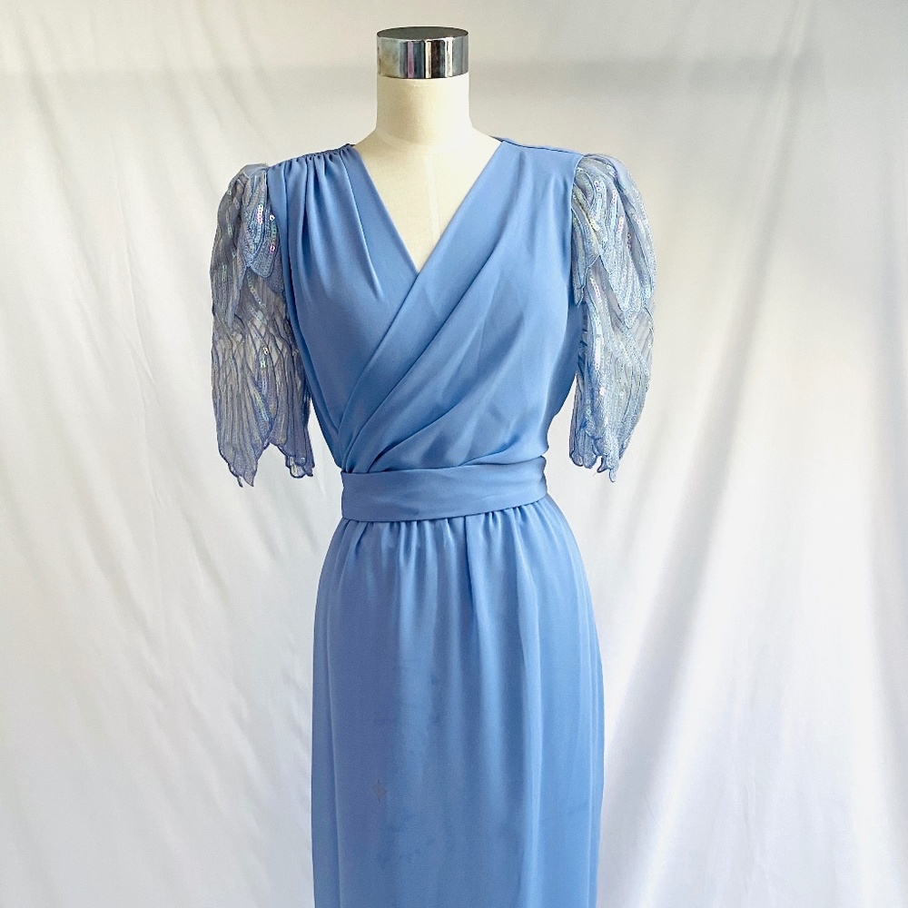 Vintage Periwinkle Dress.